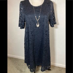 Sharagono Navy Lace Dress, size 6